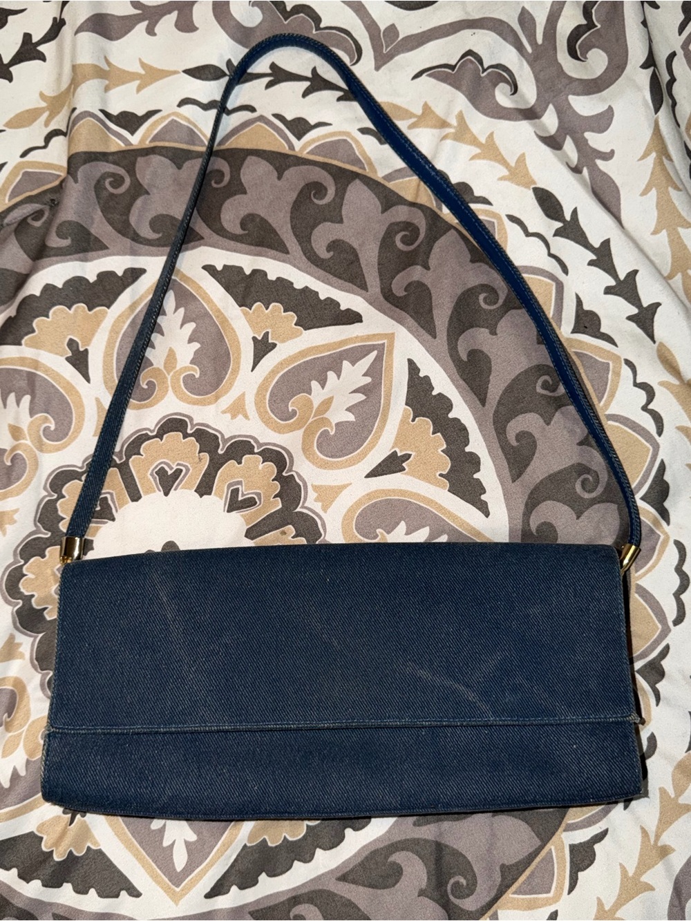Stuart Weitzman Vintage Denim Shoulder Bag